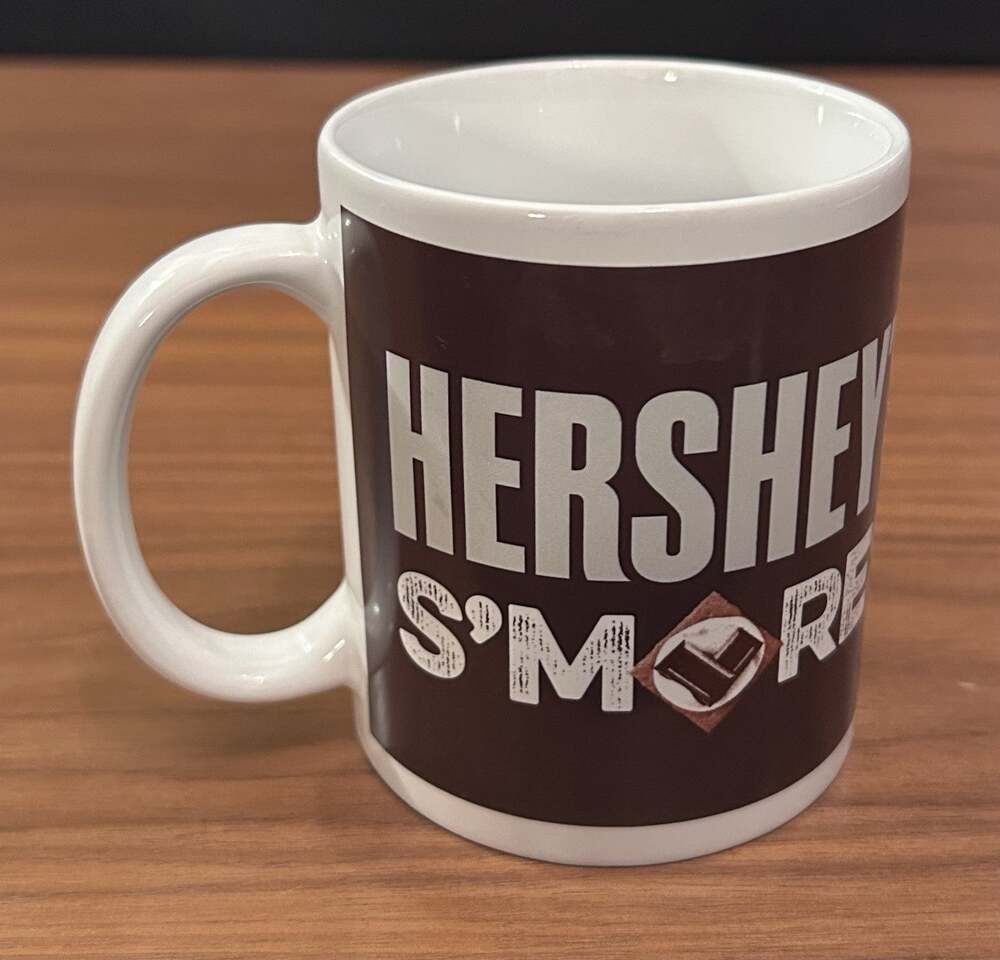 11 oz Hershey’s S’mores Ceramic Coffee Mug - Brown & White - Galerie Cocoa Cup